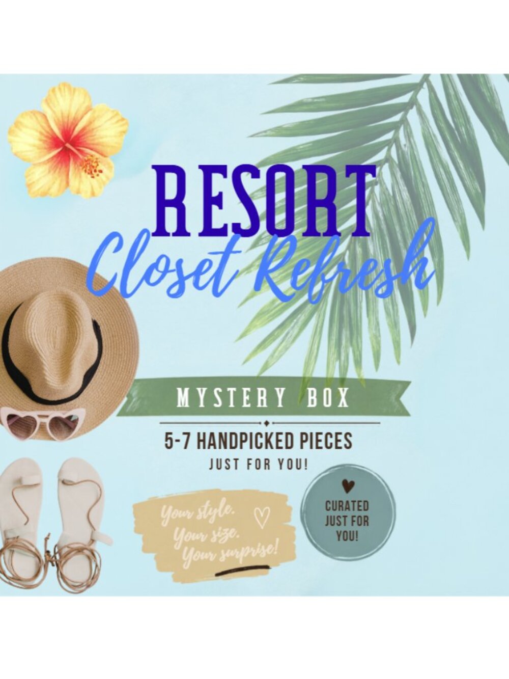 Resort/Summer vacation closet refresh personal curated mystery box just for you!